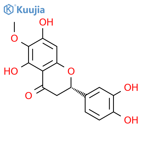 4H-1-Benzopyran-4-one,2-(3,4-dihydroxyphenyl)-2,3-dihydro-5,7-dihydroxy-6-methoxy-, (2S)- structure