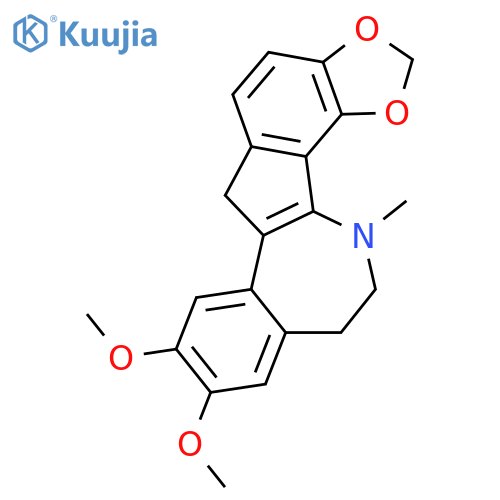 1,3-Dioxolo[6,7]indeno[2,1-a][3]benzazepine,6,11,12,13-tetrahydro-8,9-dimethoxy-13-methyl- structure