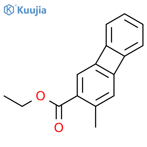 2-Biphenylenecarboxylic acid, 3-methyl-, ethyl ester structure