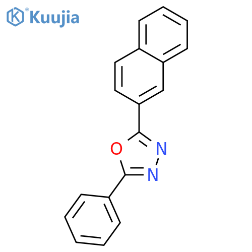 2-(2-naphthyl)-5-phenyl-1,3,4-oxadiazole structure