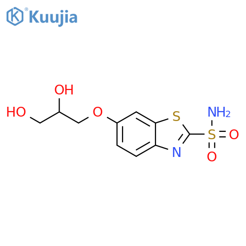 2-Benzothiazolesulfonamide, 6-(2,3-dihydroxypropoxy)- structure