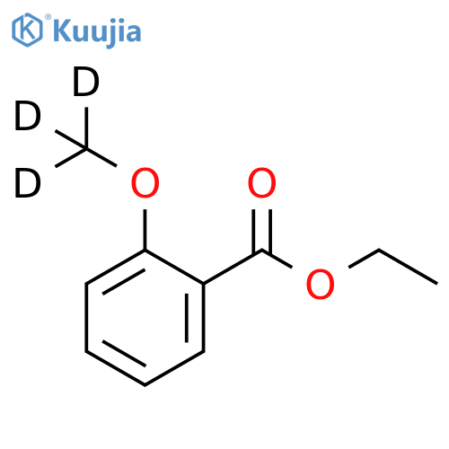 Benzoic acid, 2-(methoxy-d3)-, ethyl ester structure