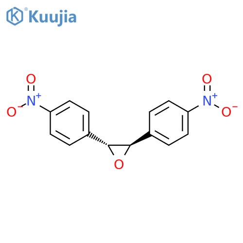 Oxirane, 2,3-bis(4-nitrophenyl)-, (2R,3R)-rel- structure
