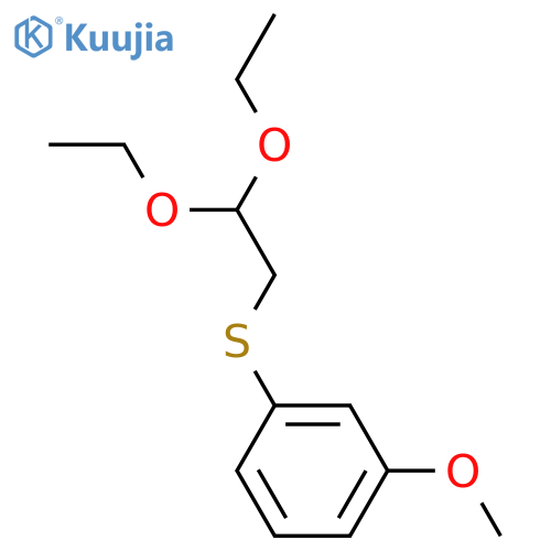 Benzene, 1-[(2,2-diethoxyethyl)thio]-3-methoxy- structure