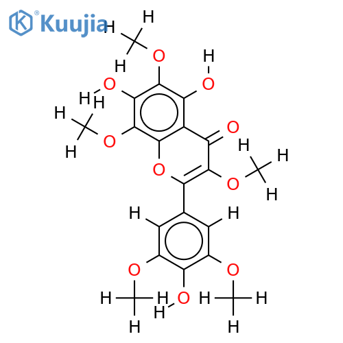 3,3',5',6,8-Penta-Me ether-3,3',4',5,5',6,7,8-Octahydroxyflavone structure