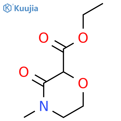 ethyl 4-methyl-3-oxomorpholine-2-carboxylate structure