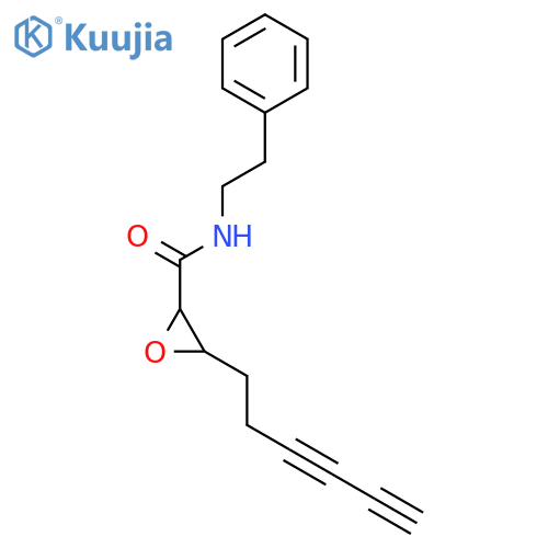 2,3-Epoxy-6,8-nonadiynoic acid phenethylamide structure