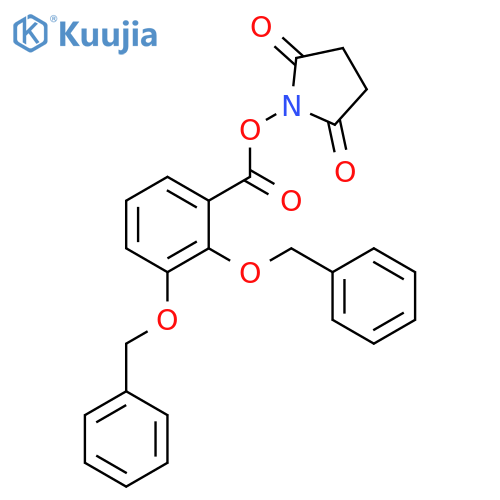 2,5-Pyrrolidinedione, 1-[[2,3-bis(phenylmethoxy)benzoyl]oxy]- structure