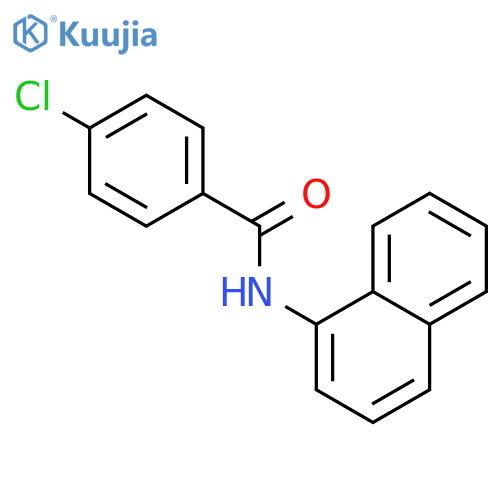 Benzamide, 4-chloro-N-1-naphthalenyl- structure