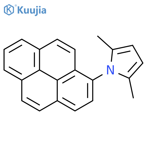 1H-Pyrrole, 2,5-dimethyl-1-(1-pyrenyl)- structure
