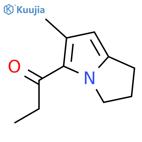 1-Propanone,1-(2,3-dihydro-6-methyl-1H-pyrrolizin-5-yl)- structure