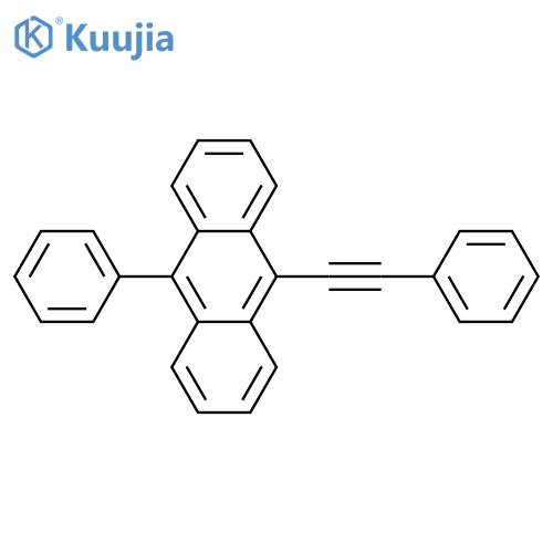 Anthracene, 9-phenyl-10-(phenylethynyl)- structure