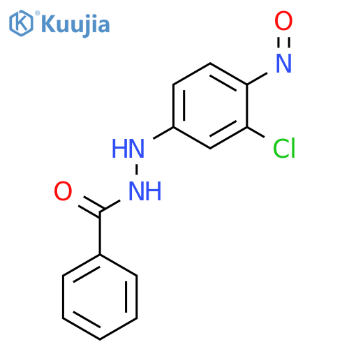 Benzoic acid, 2-(3-chloro-4-nitrosophenyl)hydrazide structure