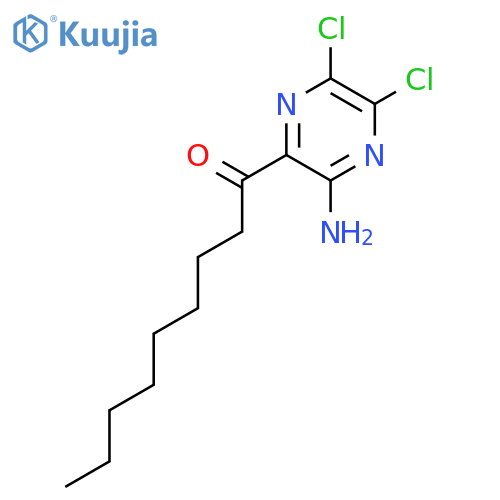 1-Nonanone, 1-(3-amino-5,6-dichloropyrazinyl)- structure