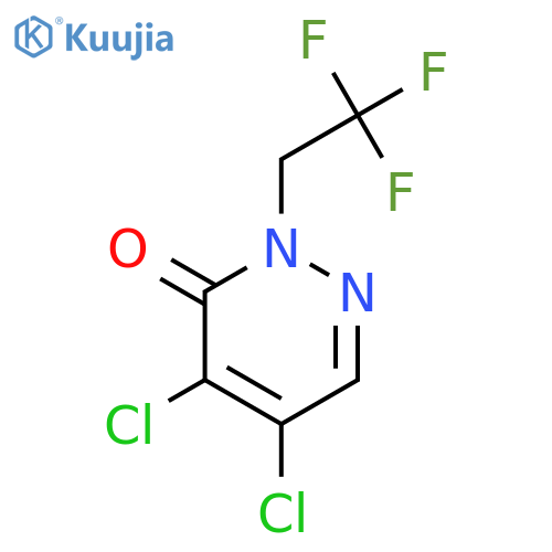 3(2H)-Pyridazinone, 4,5-dichloro-2-(2,2,2-trifluoroethyl)- structure