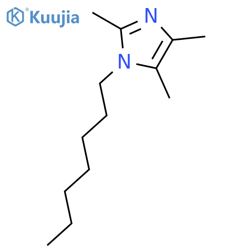 1H-Imidazole, 1-heptyl-2,4,5-trimethyl- structure