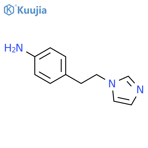 Benzenamine, 4-[2-(1H-imidazol-1-yl)ethyl]- structure