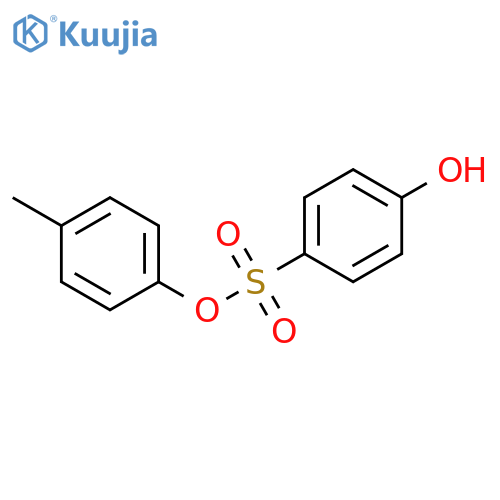Benzenesulfonic acid, 4-hydroxy-, 4-methylphenyl ester structure