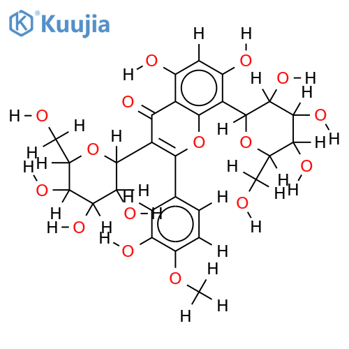 4'-Me ether -3,8-Diglucopyranosyl-3',4',5,7-tetrahydroxyflavone structure