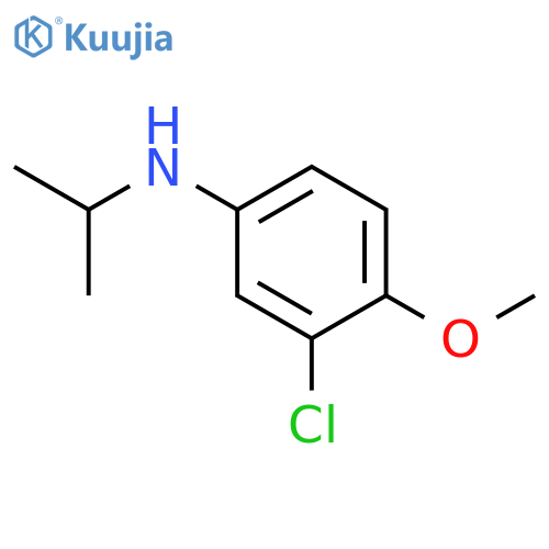 3-chloro-4-methoxy-N-(propan-2-yl)aniline structure