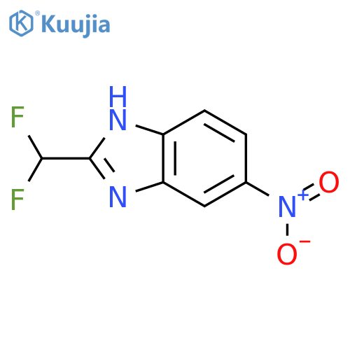 2-(Difluoromethyl)-5-nitro-1H-benzo[d]imidazole structure