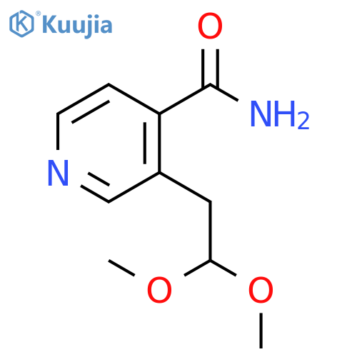 4-Pyridinecarboxamide, 3-(2,2-dimethoxyethyl)- structure
