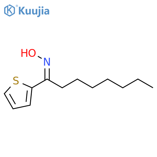 1-Octanone, 1-(2-thienyl)-, oxime, (Z)- structure