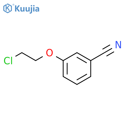 3-(2-chloroethoxy)benzonitrile structure