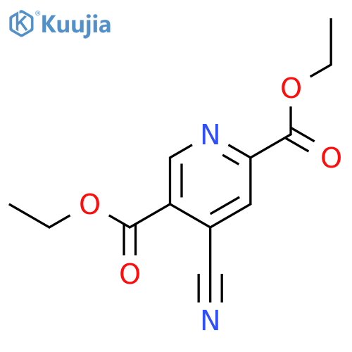 2,5-Diethyl 4-cyanopyridine-2,5-dicarboxylate structure