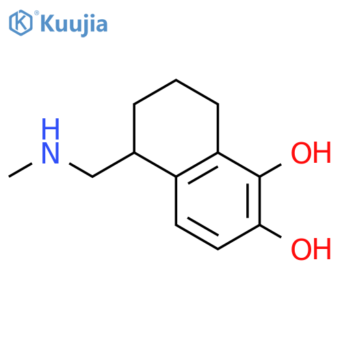 1,2-Naphthalenediol,5,6,7,8-tetrahydro-5-[(methylamino)methyl]- structure
