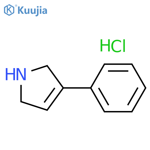 3-phenyl-2,5-dihydro-1H-pyrrole hydrochloride structure