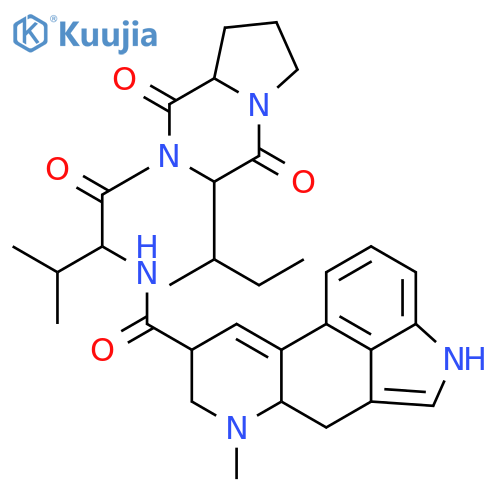 N-{1-[3-(butan-2-yl)-1,4-dioxohexahydropyrrolo[1,2-a]pyrazin-2(1H)-yl]-3-methyl-1-oxobutan-2-yl}-6-methyl-9,10-didehydroergoline-8-carboxamide structure