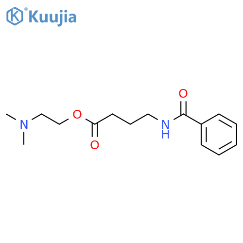 Butanoic acid, 4-(benzoylamino)-, 2-(dimethylamino)ethyl ester structure