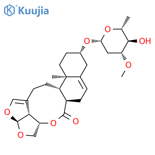 8-(5-Hydroxy-4-methoxy-6-methyloxan-2-yl)oxy-5,19-dimethyl-15,18,20-trioxapentacyclo[14.5.1.04,13.05,10.019,22]docosa-1(21),10-dien-14-one structure