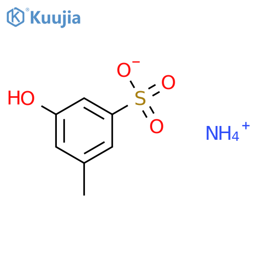 azanium 3-hydroxy-5-methyl-benzenesulfonate structure
