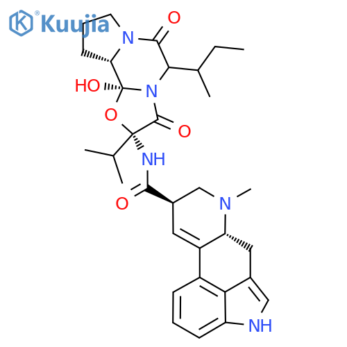 5'-(butan-2-yl)-12'-hydroxy-3',6',18-trioxo-2'-(propan-2-yl)ergotaman structure