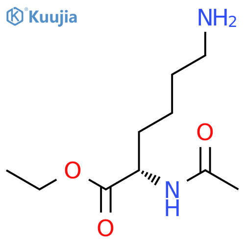 ethyl (2S)-6-amino-2-acetamidohexanoate structure