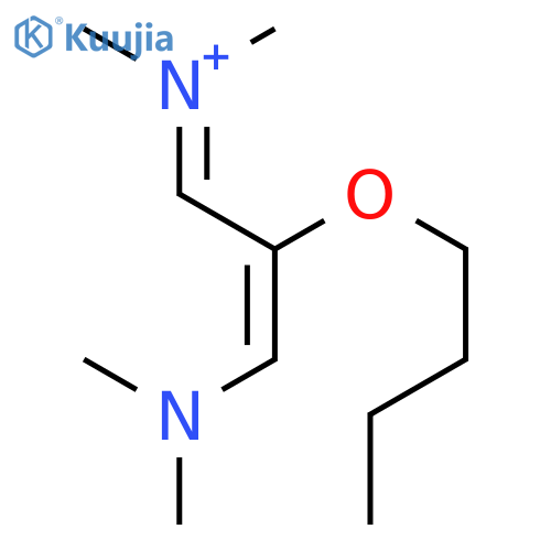 N-[(2Z)-2-butoxy-3-(dimethylamino)prop-2-en-1-ylidene]-N-methylmethanaminium structure