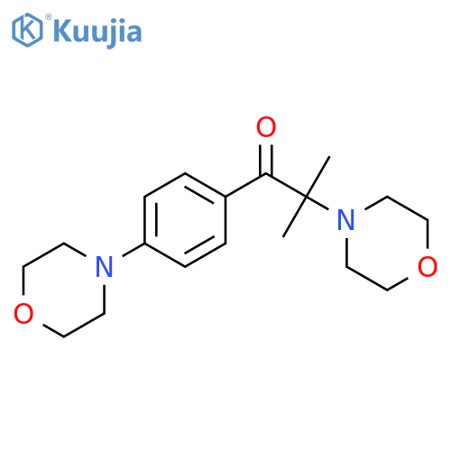 1-Propanone, 2-methyl-2-(4-morpholinyl)-1-[4-(4-morpholinyl)phenyl]- structure