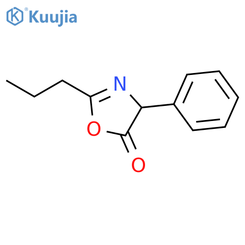 5(4H)-Oxazolone, 4-phenyl-2-propyl- structure