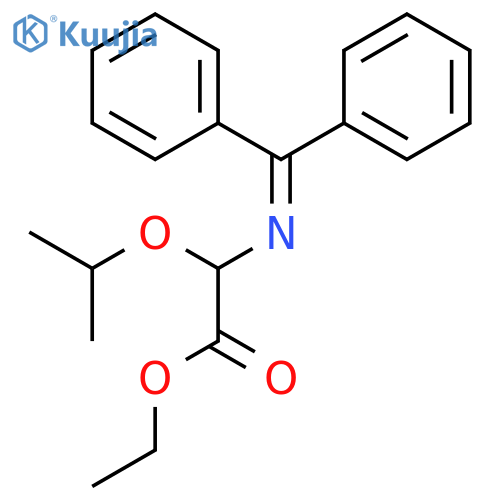 Acetic acid, [(diphenylmethylene)amino](1-methylethoxy)-, ethyl ester structure