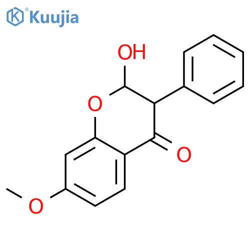 2-Hydroxy-7-methoxy-3-phenyl-4-chromanone structure