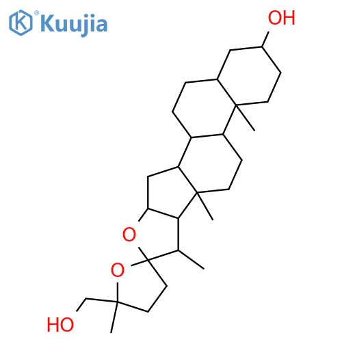 22,25-Epoxyfurostane-3,26-diol; (3β,5α,22S,25R)-form structure