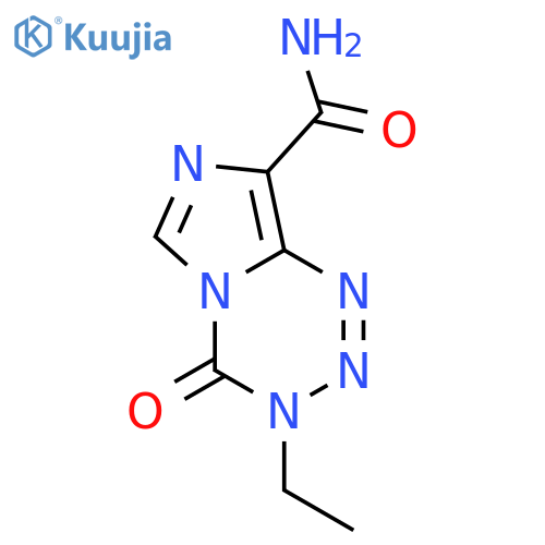 Imidazo[5,1-d]-1,2,3,5-tetrazine-8-carboxamide,3-ethyl-3,4-dihydro-4-oxo- structure