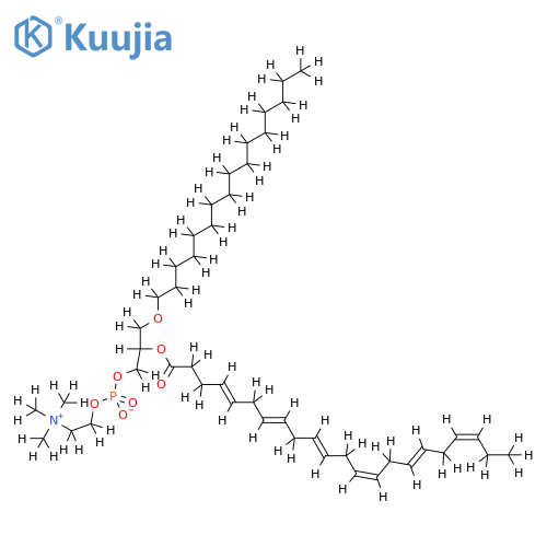 1-O-Hexadecyl-2-O-docosahexaenoyl-sn-glycero-3-phosphocholine structure