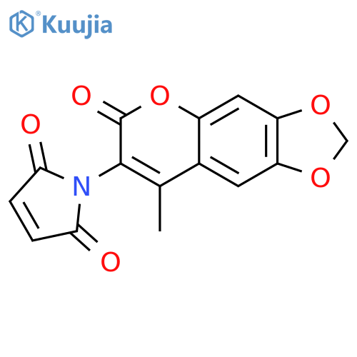 6,7-Methylenedioxy-4-methyl-3-maleimidocoumarin structure