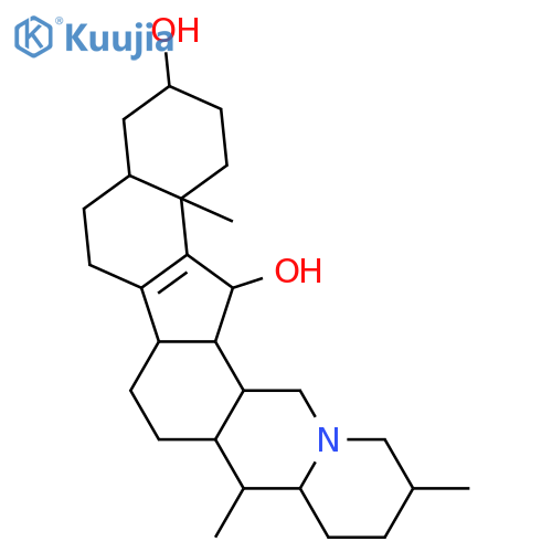 Cevane-3,11-diol, 8,9-didehydro-, (3α,5α,11β,25α)- (9CI) structure