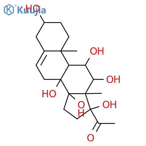 Pregn-5-en-20-one, 3,8,11,12,14,17-hexahydroxy-, (3β,11α,12β,14β,17α)- structure