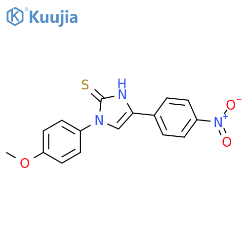 1-(4-methoxyphenyl)-4-(4-nitrophenyl)-1H-imidazole-2-thiol structure