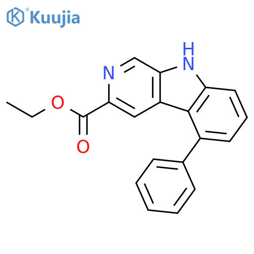 9H-Pyrido[3,4-b]indole-3-carboxylic acid, 5-phenyl-, ethyl ester structure